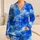 Royal Blue Cloud Mist Resort Wear For Summer Getaways And Relaxed Coastal Vacation Days Satin Pajamas Set - 1