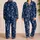 Navy Anchor Motif For Coastal Getaways, Marina Weekends, And Yacht Club Gifts For Him Satin Pajamas Set - 2