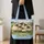 Sheep Family in a Wildflower Meadow for Cottagecore Country Living and Farm Lovers Quilted Tote Bag - 4