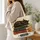 Sleeping Black Cat on Vintage Books for Cozy Reading and Book Lover Everyday Carry Gift Quilted Tote Bag - 3