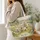 Sheep and Lamb Meadow Scene for Cottagecore Laundry Days and Farmhouse Home Lovers Quilted Tote Bag - 3