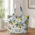 Watercolor Lemons and Blue Blossoms for Sunny Cottage Kitchen and Springtime Gifting Quilted Tote Bag - 1