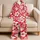 Red And White Hibiscus Tropical Botanical Resort Wear Holiday Gift For Women Vacation Satin Pajamas Set - 5