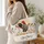 Farmhouse Chicken Hen Flock for Rustic Laundry Days and Country Home Lovers Quilted Tote Bag - 3