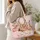 Pink Makeup Vanity Essentials for Beauty Lover Birthday Gift and Glam Travel Style Quilted Tote Bag - 3