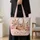 Pink Makeup Vanity Essentials for Beauty Lover Birthday Gift and Glam Travel Style Quilted Tote Bag - 4