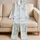 Pastel Cloud Blossoms For Cozy Lounging And Sweet Summer Nights At Home For Women Satin Pajamas Set - 5