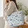 Nautical Sailboats, Ocean Waves and Seashells for Coastal Summer Days and Beach Lovers Quilted Tote Bag - 3