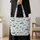 Nautical Sailboats, Ocean Waves and Seashells for Coastal Summer Days and Beach Lovers Quilted Tote Bag - 4