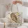 Owl Crescent Moon and Stars for Cozy Christmas Nights and Winter Gift Giving Women Quilted Tote Bag - 5