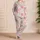 Pastel Floral Heart Homewear For Cozy Nights, Vacations, And Gift Giving For Women Satin Pajamas Set - 4