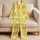 Citrus Slice Scatter for Summer Getaways, Resort Days, and Relaxed Lounging for Women Satin Pajamas Set - 5