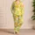 Citrus Slice Scatter for Summer Getaways, Resort Days, and Relaxed Lounging for Women Satin Pajamas Set - 4