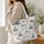Sailboat Seashell Starfish Coastal Motif for Summer Beach Days and Seaside Getaways Quilted Tote Bag - 3