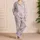 Powder Blush Marble for Cozy Nights, Home Relaxing, and Everyday Gifting for Women Satin Pajamas Set - 4