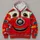 Red Fire Truck Character Front for Halloween Cosplay and Family Costume Events All-over Print Hoodie (Lightweight) - 4