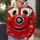 Red Fire Truck Character Front for Halloween Cosplay and Family Costume Events All-over Print Hoodie (Lightweight) - 5