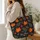 Autumn Maple And Fern Leaves For Thanksgiving Gatherings And Cozy Fall Season Style Quilted Tote Bag - 3