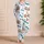 Light Blue Paw And Bone Motif Gift For Summer Nights, Dog Lovers And Pet Fans At Home Satin Pajamas Set - 4