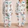 Light Blue Paw And Bone Motif Gift For Summer Nights, Dog Lovers And Pet Fans At Home Satin Pajamas Set - 2