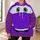 Purple Cartoon Car Face for Theme Park Days and Family Cosplay All-over Print Hoodie (Lightweight) - 6