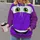 Purple Cartoon Car Face for Theme Park Days and Family Cosplay All-over Print Hoodie (Lightweight) - 2
