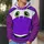 Purple Cartoon Car Face for Theme Park Days and Family Cosplay All-over Print Hoodie (Lightweight) - 5