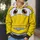 Yellow Smiling Car Costume Look for Theme Park Days and Family Road Trips Together All-over Print Hoodie (Lightweight) - 5