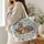 Woodland Raccoons, Hedgehog and Mushrooms for Cozy Autumn Forest Nature Lovers Quilted Tote Bag - 3