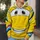 Yellow Smiling Race Car Costume Look for Motorsports Fans, Cosplay Events and Parties All-over Print Hoodie (Lightweight) - 5