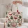 Santa Snowman Christmas Cupcakes and Gingerbread Houses for Cozy Holiday Cheer Quilted Tote Bag - 5