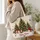 Christmas Trees, Candy Canes and Gifts for Cozy Winter Holiday Giving Quilted Tote Bag - 3