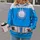 Blue Futuristic Team Uniform Costume for Cosplay Events and Comic Con Fans All-over Print Hoodie (Lightweight) - 2