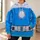 Blue Futuristic Team Uniform Costume for Cosplay Events and Comic Con Fans All-over Print Hoodie (Lightweight) - 6