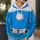 Blue Futuristic Team Uniform Costume for Cosplay Events and Comic Con Fans All-over Print Hoodie (Lightweight) - 5