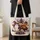 Halloween Ghost Witch, Pumpkin Scarecrow And Haunted House For Autumn Gatherings Quilted Tote Bag - 4