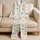 Cobalt Dragonfly Coastal Relaxed Style for Summer Nights and Gift Giving for Women Satin Pajamas Set - 5