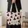 Red Green Plaid Christmas Trees and Snowflakes for Cozy Winter Holiday Gift Giving Quilted Tote Bag - 4