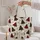 Red Green Plaid Christmas Trees and Snowflakes for Cozy Winter Holiday Gift Giving Quilted Tote Bag - 5