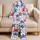 Patriotic Star Field In Red, Blue, And White For Summer Lounging Adults And Gifts Satin Pajamas Set - 5