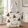 Pink Bow Christmas Trees and Snowflakes for Cozy Holiday Gifting and Winter Celebrations Quilted Tote Bag - 1