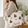 Pink Bow Christmas Trees and Snowflakes for Cozy Holiday Gifting and Winter Celebrations Quilted Tote Bag - 3