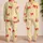 Buttercream Baseball Bow Sleepwear for Cozy Summer Nights and Giftable Lounging for Women Satin Pajamas Set - 2