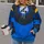 Blue And Charcoal Superhero Uniform For Comic Con Cosplay Fans All-over Print Hoodie (Lightweight) - 2