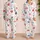 Red And Blue Watercolor Stars For Summer Fourth Of July Nights And Cozy Gifting Ideas Satin Pajamas Set - 2