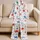 Red And Blue Watercolor Stars For Summer Fourth Of July Nights And Cozy Gifting Ideas Satin Pajamas Set - 5