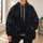 Black Tactical Armor Look for Cosplay, Conventions and Action-Fan Events All-over Print Hoodie (Lightweight) - 6
