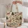 Christmas Reindeer, Evergreen Trees and Snowflakes for Cozy Holiday Celebrations Quilted Tote Bag - 5