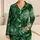Emerald Agate Resort Sleepwear For Tropical Getaways, Spa Nights, And Luxe Gifts Satin Pajamas Set - 1