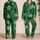 Emerald Agate Resort Sleepwear For Tropical Getaways, Spa Nights, And Luxe Gifts Satin Pajamas Set - 2